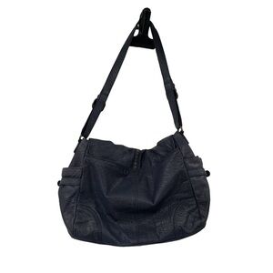 Brampton Of London Women’s Blue Leather Shoulder Bag Purse